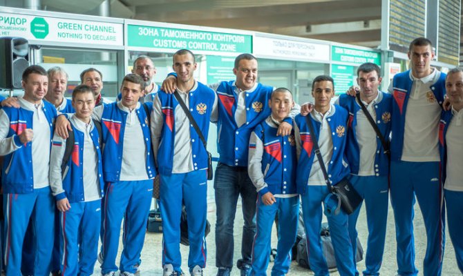 Сборная России отправилась в Германию на чемпионат мира.