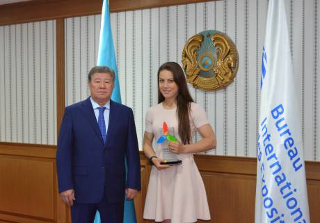 Казахстанка прокомментировала свой бой за титул чемпионки мира на EXPO-2017.