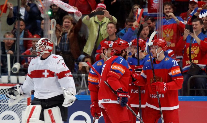 Сборная России обыграла Швейцарию в матче чемпионата мира - Фото 1