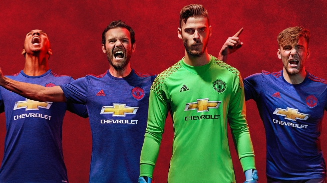 Манчестер Юнайтед представил свою гостевую форму на сезон-2016/17 от adidas.
