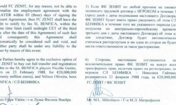 Зенит может приобрести полузащитника <span class=error>Бенфики</span> <span class=error>Николаса</span> <span class=error>Гайтана</span> за 20 миллионов евро.