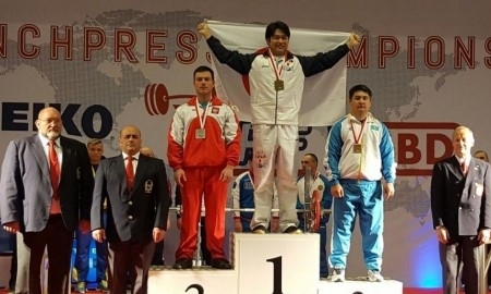 С 19 по 24 апреля в датском городе <span class=error>Родби</span> прошел чемпионат мира-2016 по <span class=error>жиму</span> лежа (пауэрлифтинг) среди мужчин и женщин. Абсолютный чемпион Азии и Казахстана спортсмен из <span class=error>Актау</span> <span class=error>Аскар</span> <span class=error>Шоханов</span> принял участие в чемпионате и занял третье место в весовой категории 83 килограмма.