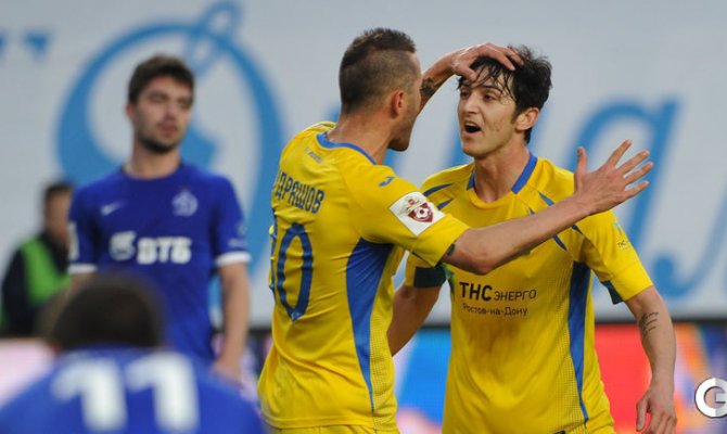 Химки. Динамо - Ростов - 1:3. Авторы голов Сердар АЗМУН и Федор КУДРЯШОВ.