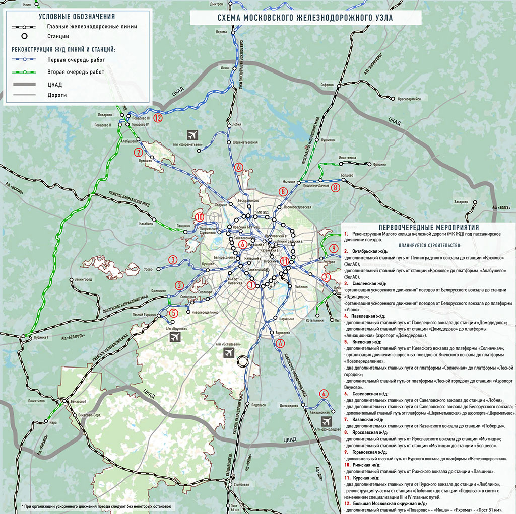 Пригородные поезда москвы и области карта